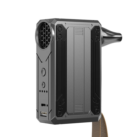 Multifunctional turbo fan blower with LED and power bank