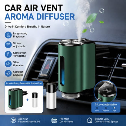 Green car vent aroma diffuser