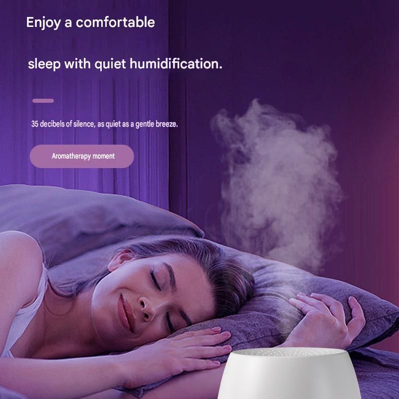 Bud Shaped Aroma Diffuser 150ml, White, with Night Light
