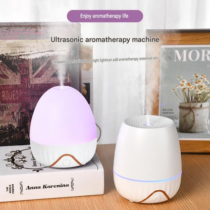 Floral Shadow Aroma Diffuser 150ml, White, with Night Light