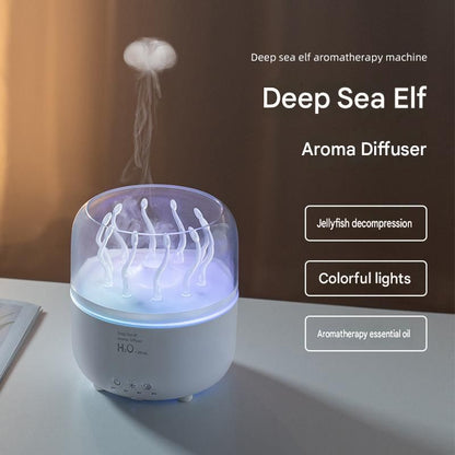 Jellyfish Aroma Diffuser 280ml, White, Colour Changing