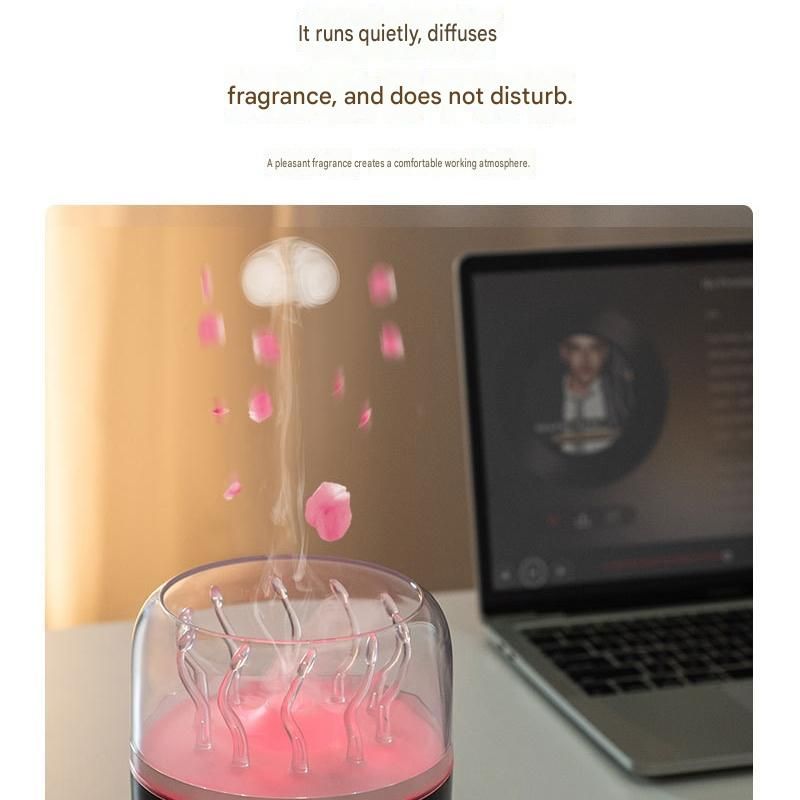 Jellyfish Aroma Diffuser 280ml, White, Colour Changing
