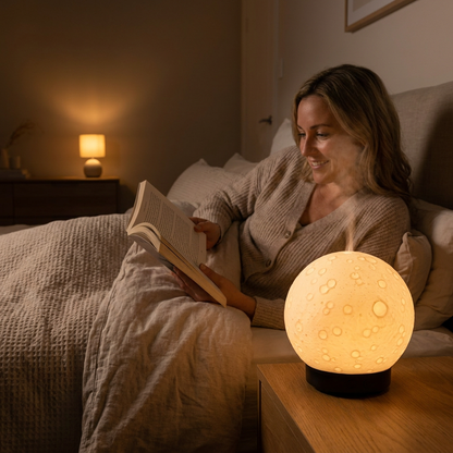 Moon Light Aroma Diffuser and Humidifier, Black Base