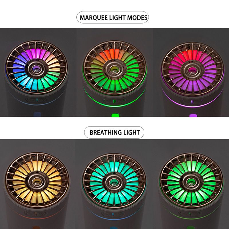 Car Aroma Diffuser with Storage Box, Black, USB Powered