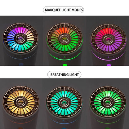 Car Aroma Diffuser with Storage Box, Black, USB Powered