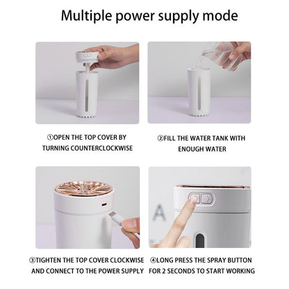 Car Aroma Diffuser with Storage Box, Black, USB Powered
